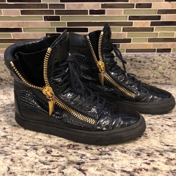 Giuseppe Zanotti Shark Tooth Hi Tops - Picture 1 of 7